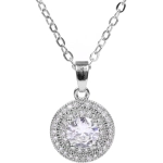 Подвеска из гиппоалергенного сплава со стразами «ЭЛЛАДА», цвет серебро и золото, d-20см/1см