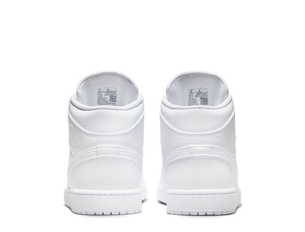 Кроссовки Air Jordan 1 Mid "Triple White"
