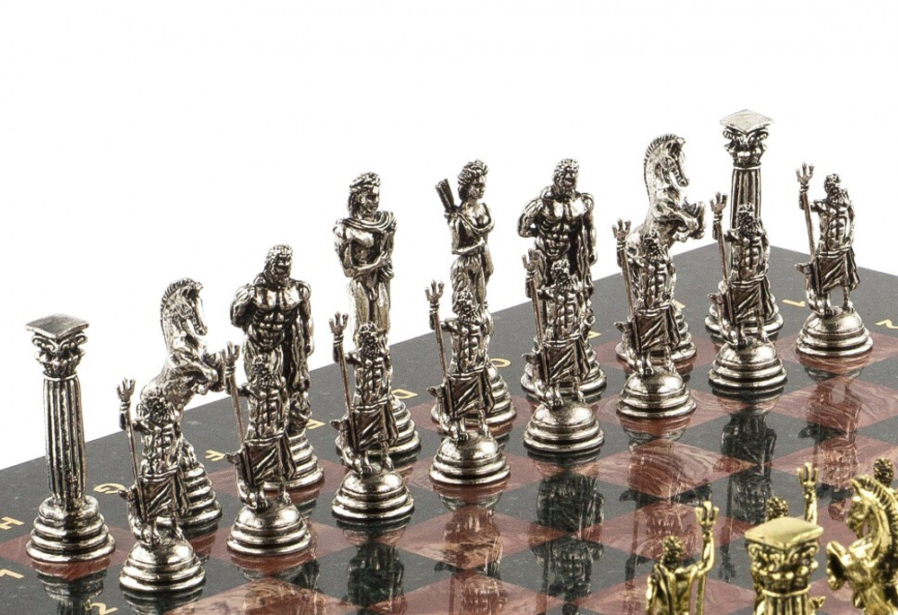 Шахматы "Посейдон" 32х32 см лемезит  G 120785