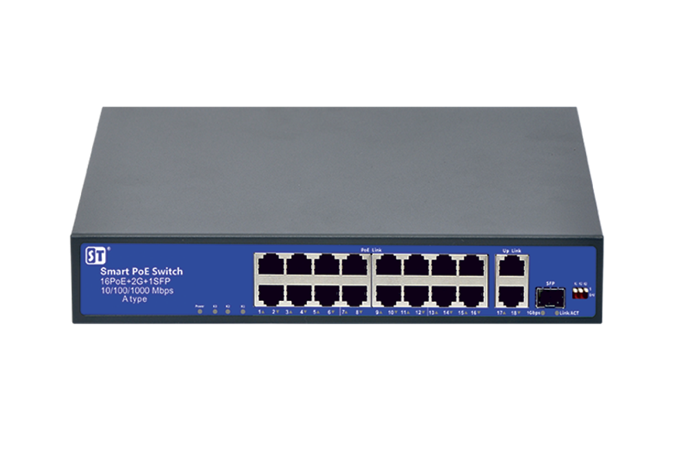 ST-S163POE (2G/1S/250W/A), Источник питания Switch POE 16-ти портовый