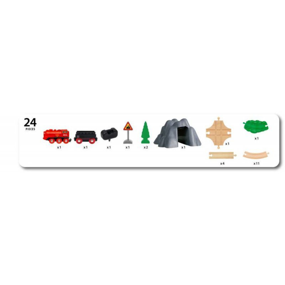 Brio - Trains &amp; Vehicles Набор с поездом на пару на батарейках 36017