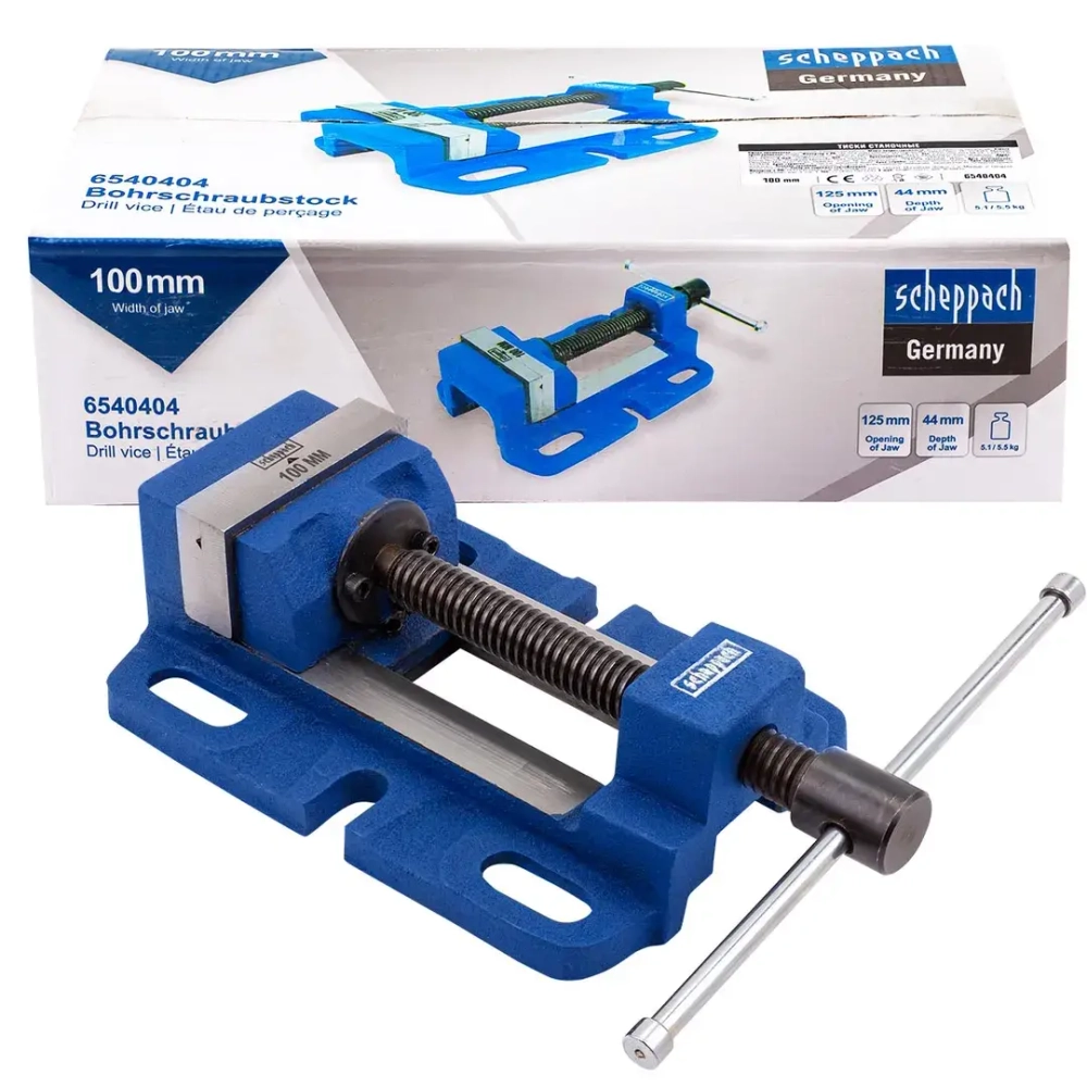 Тиски станочные 100мм Scheppach Sch-6540404
