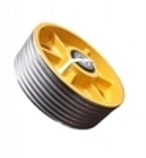 Отводной блок D=450 мм, 7 лунок, канат 10 мм, расстояние между канат.20 мм (ролик. подшипник)