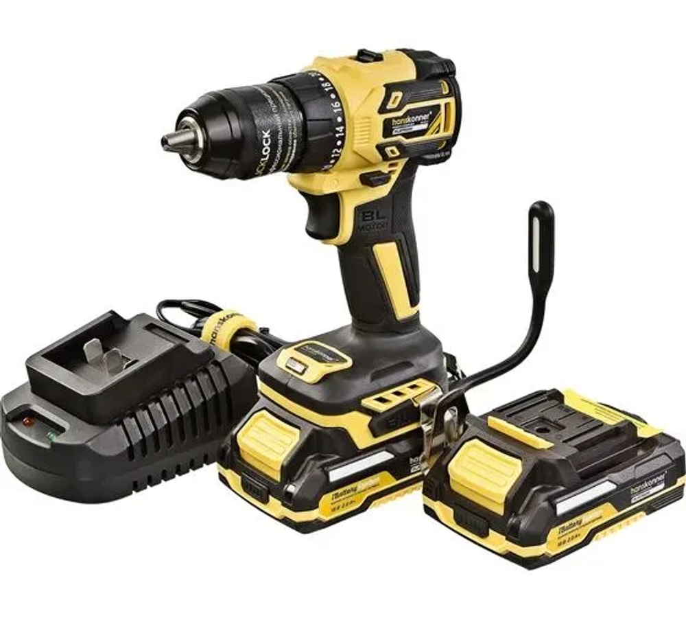 Дрель, 18 В, 25 мм, 1650 об/мин, патрон - быстрозажимной, разноцветный