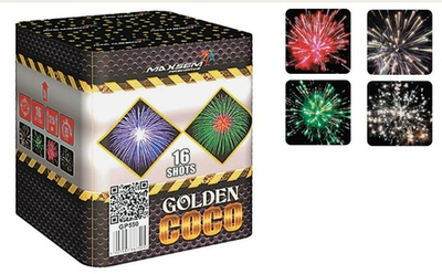 Батарея салютов "Golden Coco" GP550 16 залпов * 1"