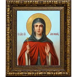 Анна Новгородская Святая Благоверная княгиня. Икона на холсте.