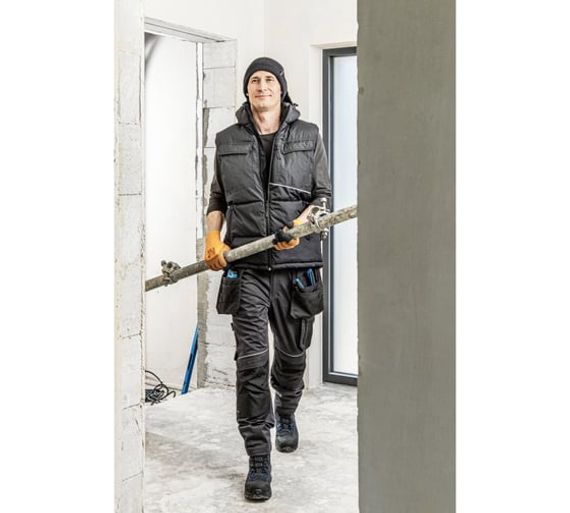 Жилет утепленный с капюшоном черный BORGER Högert, арт. HT5K920