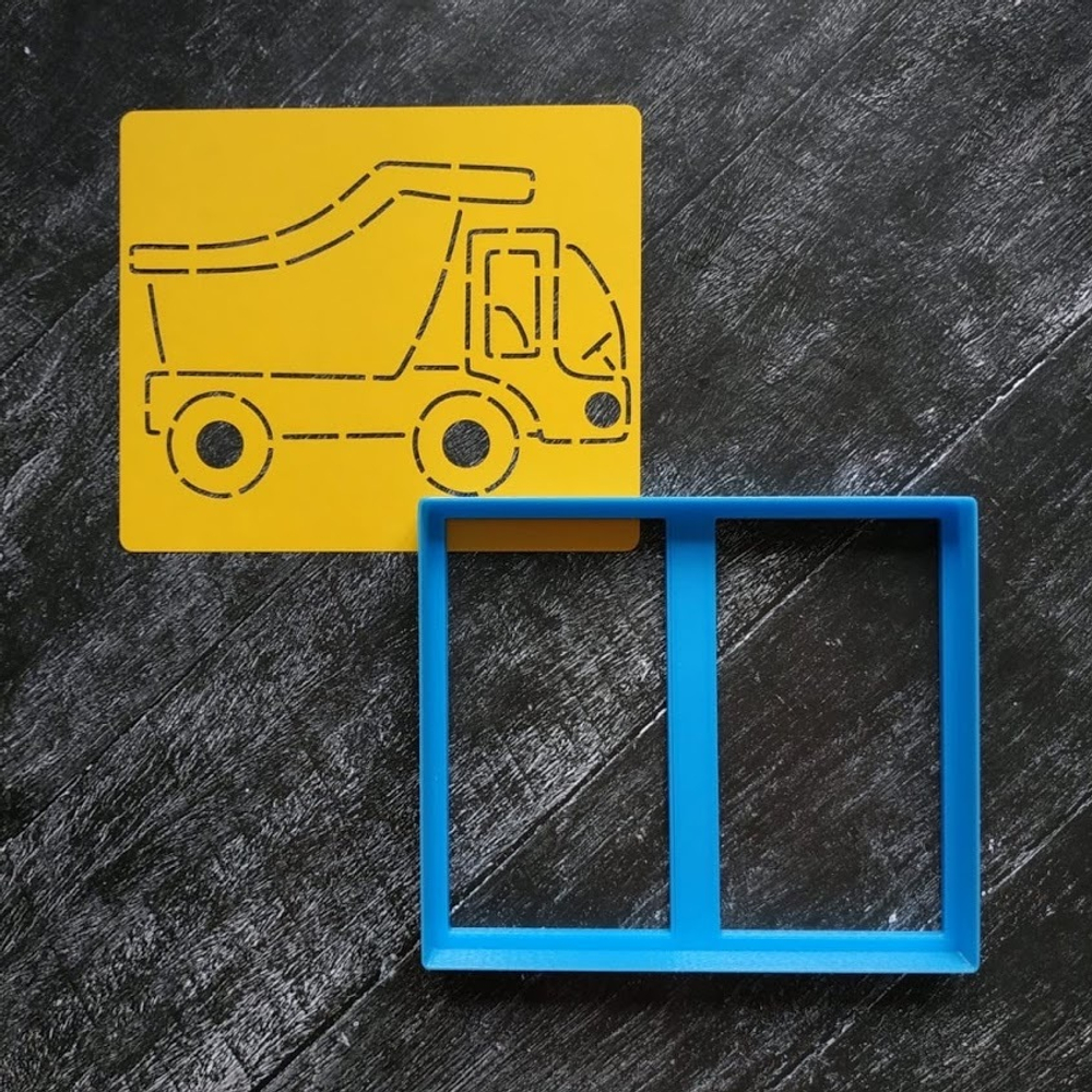 Трафарет №9 Грузовик самосвал