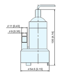 Погружной насос, насос для откачки воды 12 л/мин, 4,6 м, 2,5 А, 54,5 мм (10017139)