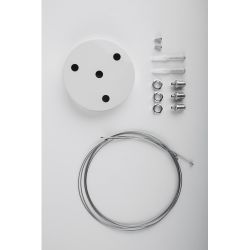 Светильник LED ЭРА Geometria SPO-164-W-40K-110 Quadro 110Вт 4000К 10500Лм IP40 800*800*80 белый подвесной