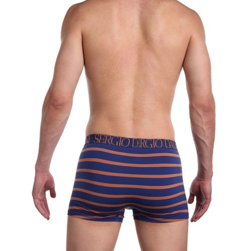 Мужские трусы боксеры синие в полоску Sergio Dallini SG2929-3