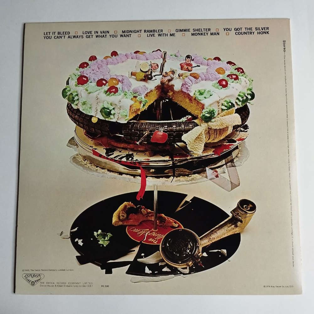 Винтажная виниловая пластинка LP Rolling Stones Let It Bleed (Japan 1976) (No Obi) Gimmie Shelter