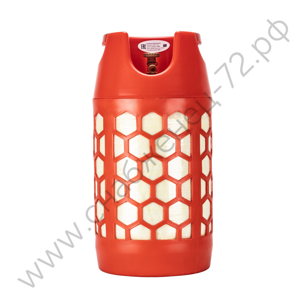 Баллон полимерно-композитный газовый, красный, 24,5 л (LPG/СУГ) RSV Composite