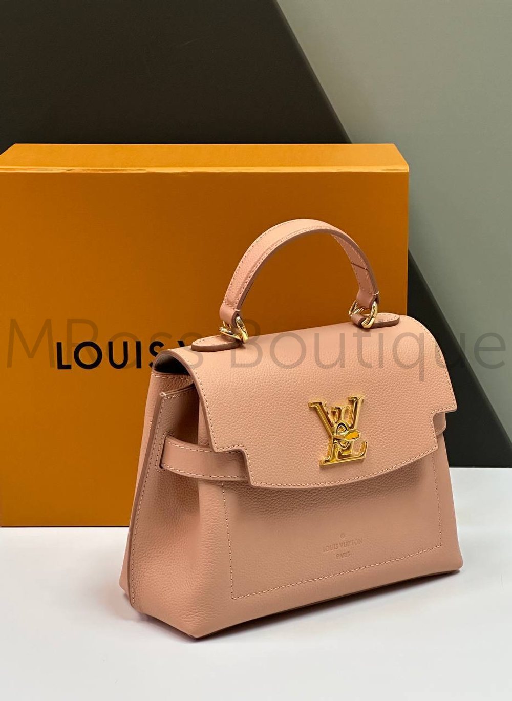 Розовая сумка Lockme Ever Mini Louis Vuitton премиум класса