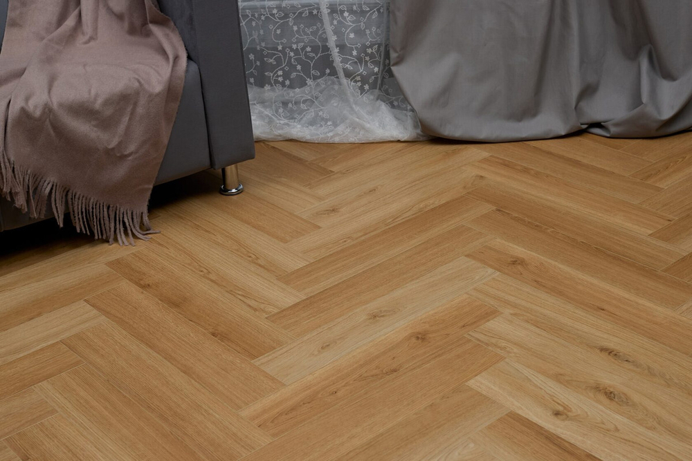 Кварц-винил SPC Steinholz Herringbone 4,5 мм Халлайн 1.14688 м2