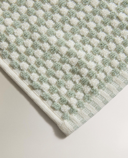 Zara Home Полотенце для лица и рук из хлопка, зелёный · 4587/013