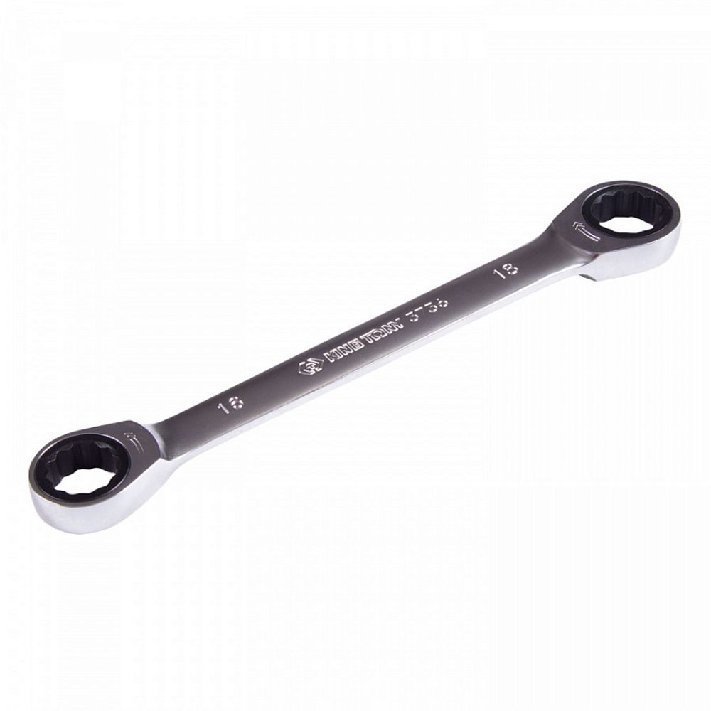 KING TONY (37361618M) Ключ трещоточный накидной 16х18 мм, прямой