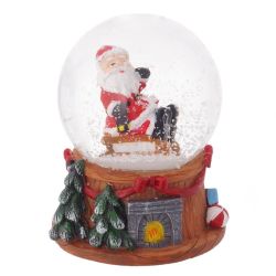 GAEM Фигурка декор в стекл шаре "Дед Мороз", D4,5 см, L5 W5 H6 см, 3в.