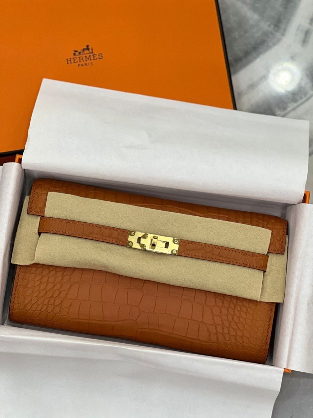 Сумка Hermes из кожи крокодила