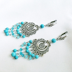 Длинные серьги "Восточное великолепие"