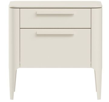 Тумба прикроватная Type 2 ящика ширина 50 см (молочный)