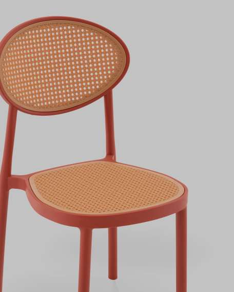 Стул Junie пластиковый красный