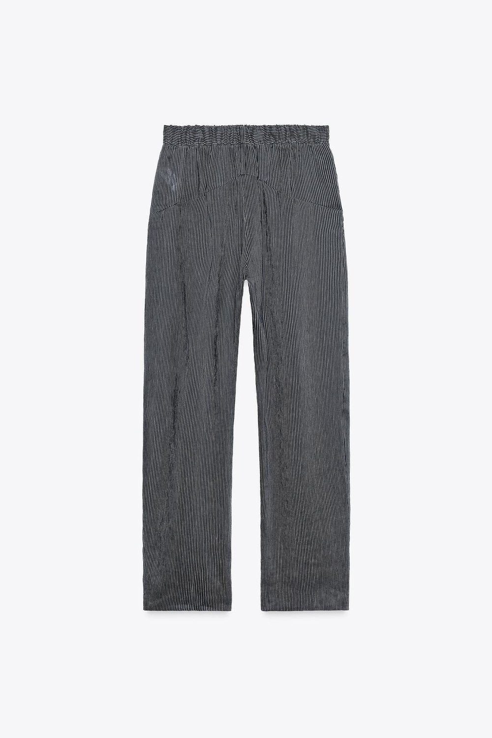 Брюки из смесового льна в полоску — zw collection