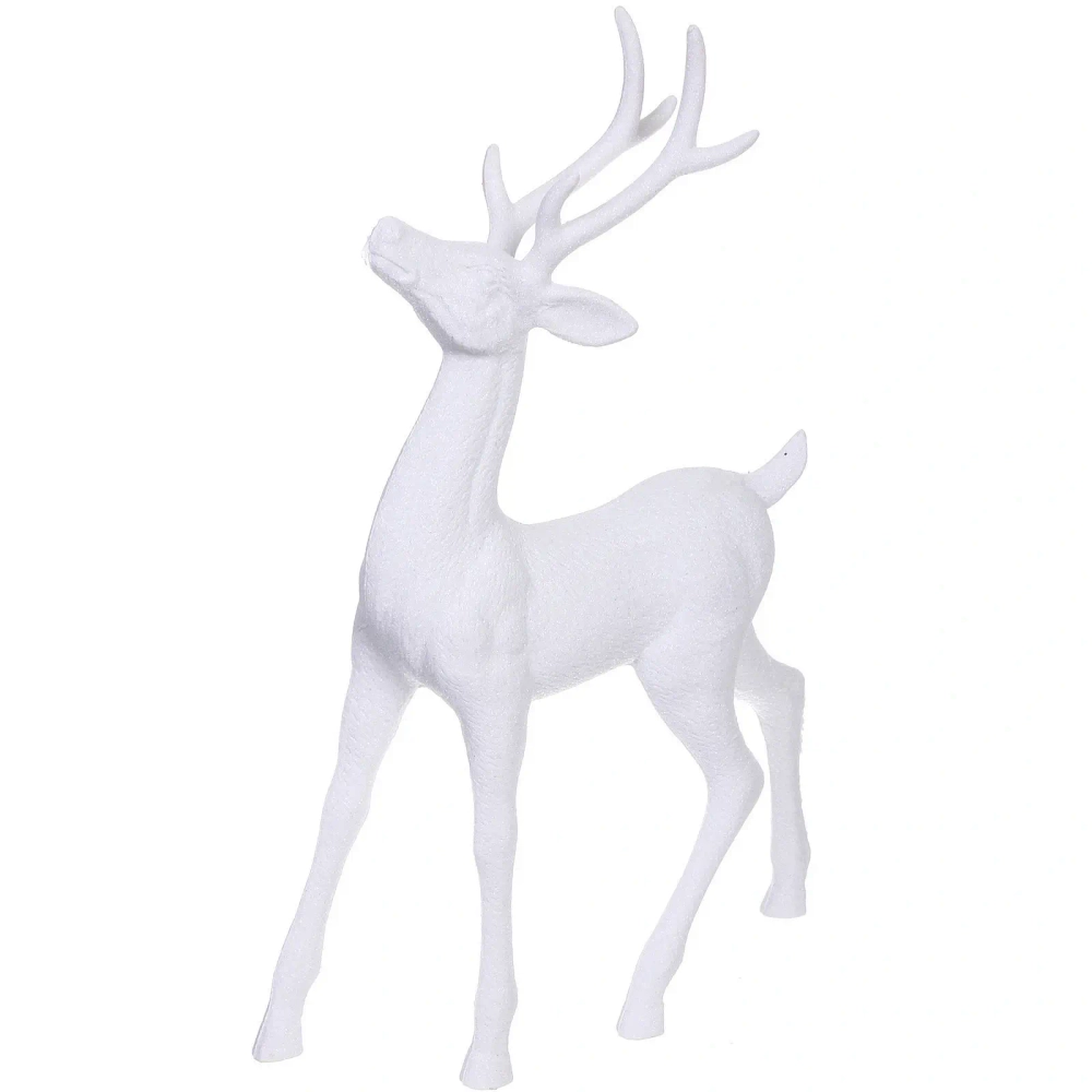 Фигурка новогодняя « Волшебный олень» 42 см см, Белый