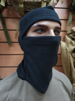Балаклава черная флисовая