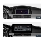 Магнитола BMW 5-серия E60/E61 2003-2009 (ССС) - Teyes LUX ONE 360 монитор 12.3" 2K QLED на Android 10, 6/128Гб, CarPlay, 4G SIM-слот, 4 камеры в комплекте
