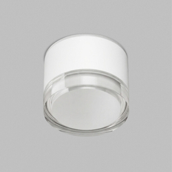 Накладной влагостойкий светильник AQUA, GX53, до 15 Вт, LED, IP44, белый, алюминий, акрил
