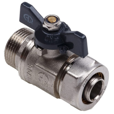 Кран под м/п трубу 16*1/2 нар Aqualink, 00876