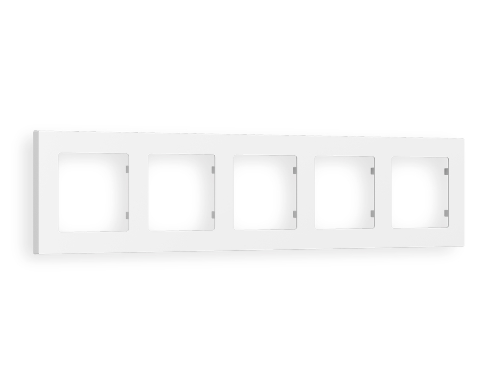 AF220125 Рамка ALFA Techno (Белый матовый) 5-ая