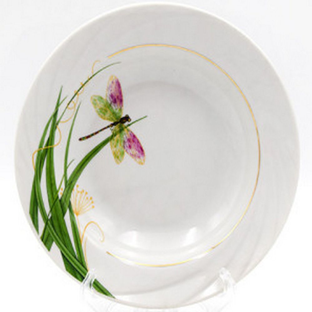 Тарелка глубокая 20см "СТРЕКОЗА (Голубка)" 250мл, Беларусь.