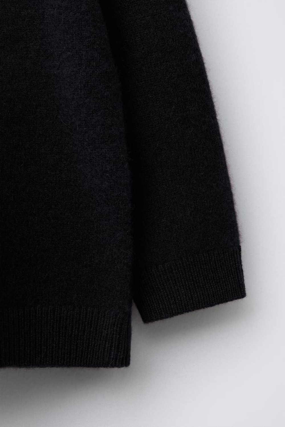 ZARA ТРИКОТАЖНЫЙ СВИТЕР ИЗ 100% КАШЕМИРА, МОРСКОЙ ТЕМНО-СИНИЙ