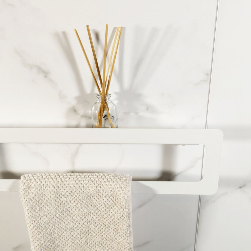 Держатель для полотенец MetaDec Qadrate 40см белый