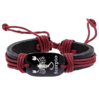 Фенечка - 23 Скорпион (черная/красная нить)