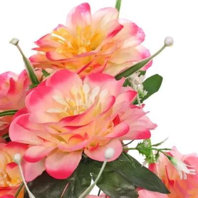 Искусственные цветы «Цветочная мелодия» 50см 9 цветков розово-красные