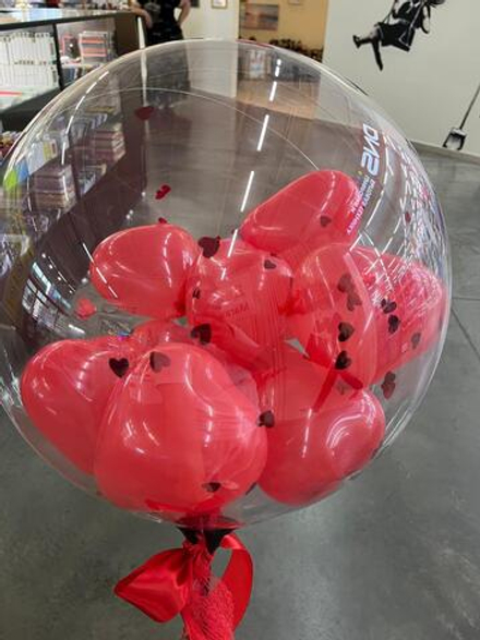 Бабл на палочке с сердечками