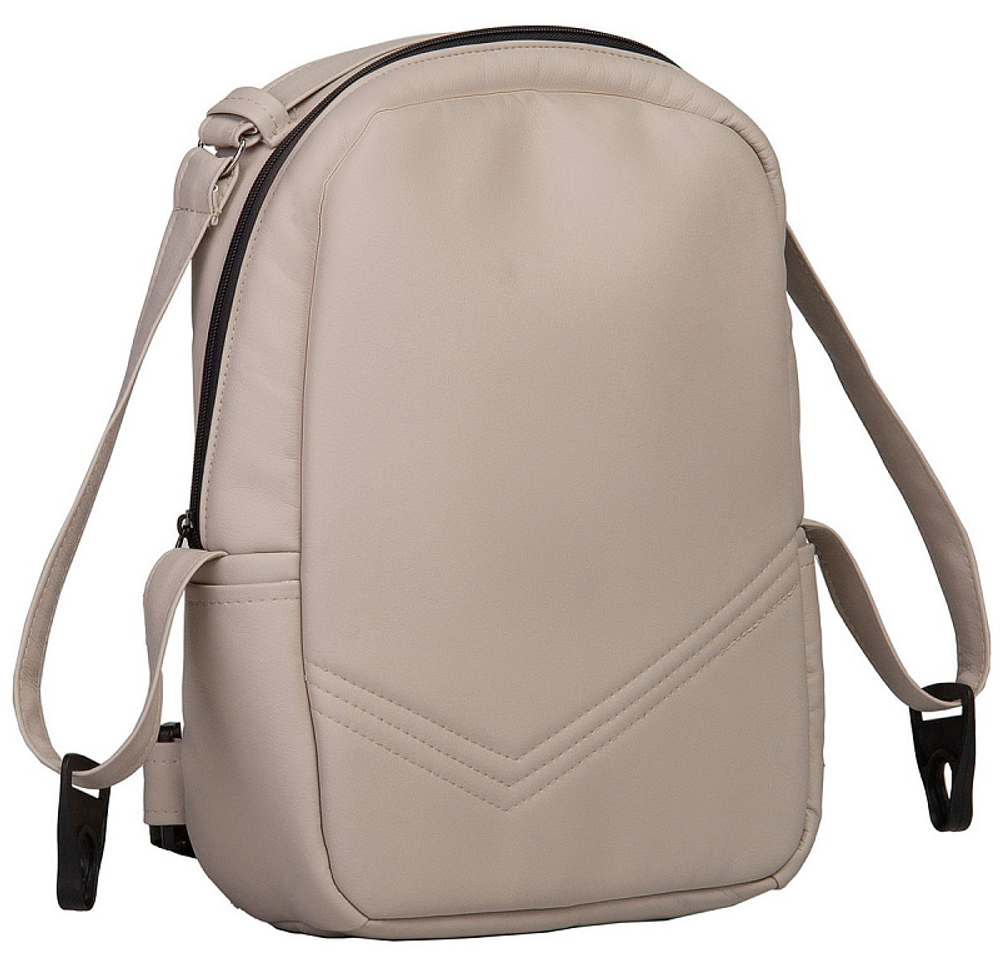 Детская коляска Indigo Mio S 3 в 1 01 св.бежевая кожа+бежевый