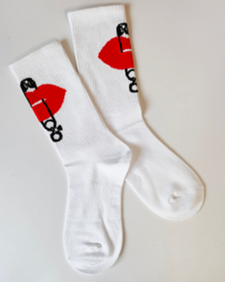 Носки р.35-40 "Абстракция" Red Lipstick