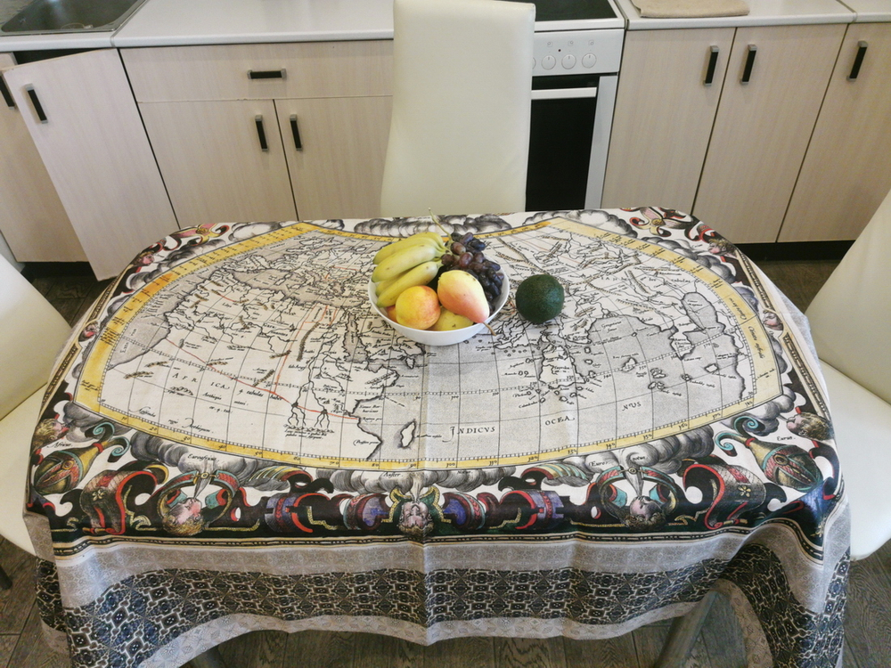 Скатерть "Карта мира по Птолемею"