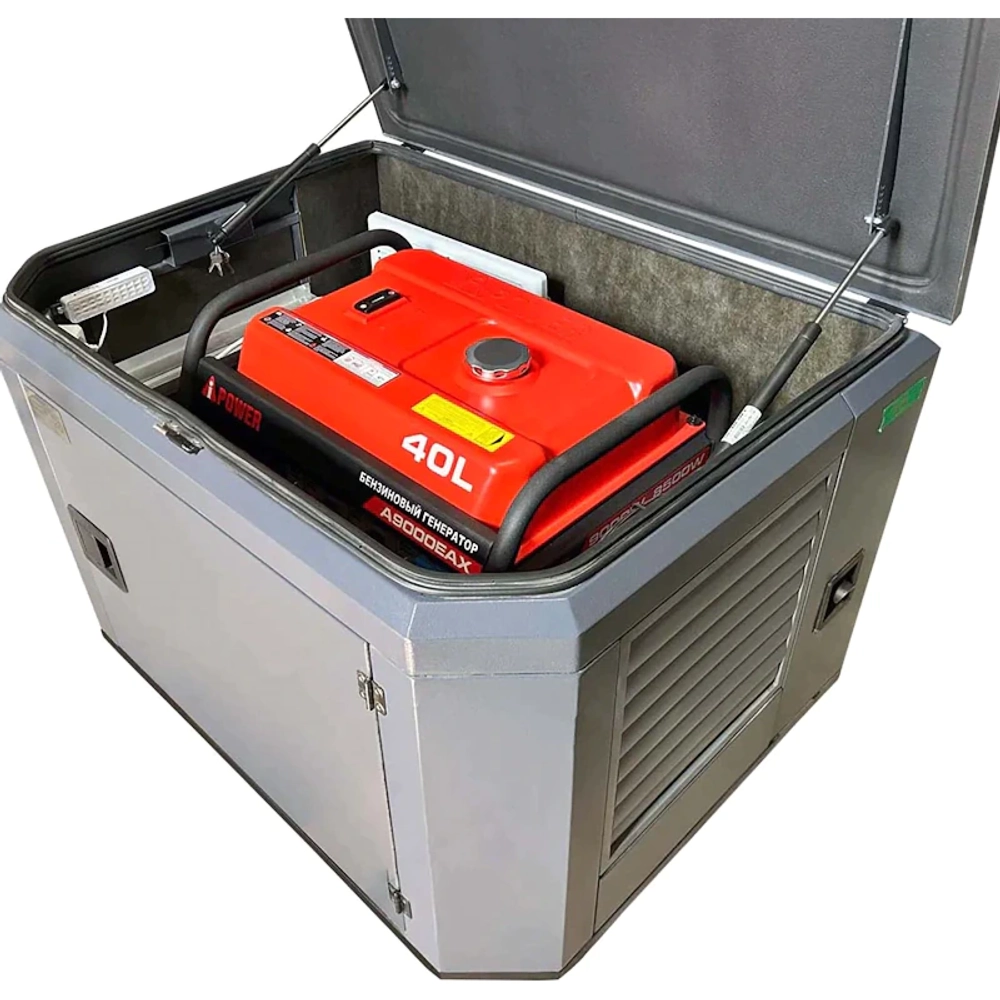 A-iPower A9000EAX бензиновый генератор в кожухе 1200 RAL 7024 с блоком АВР 400В/25А (8 pin) New УТ-11183965/29109