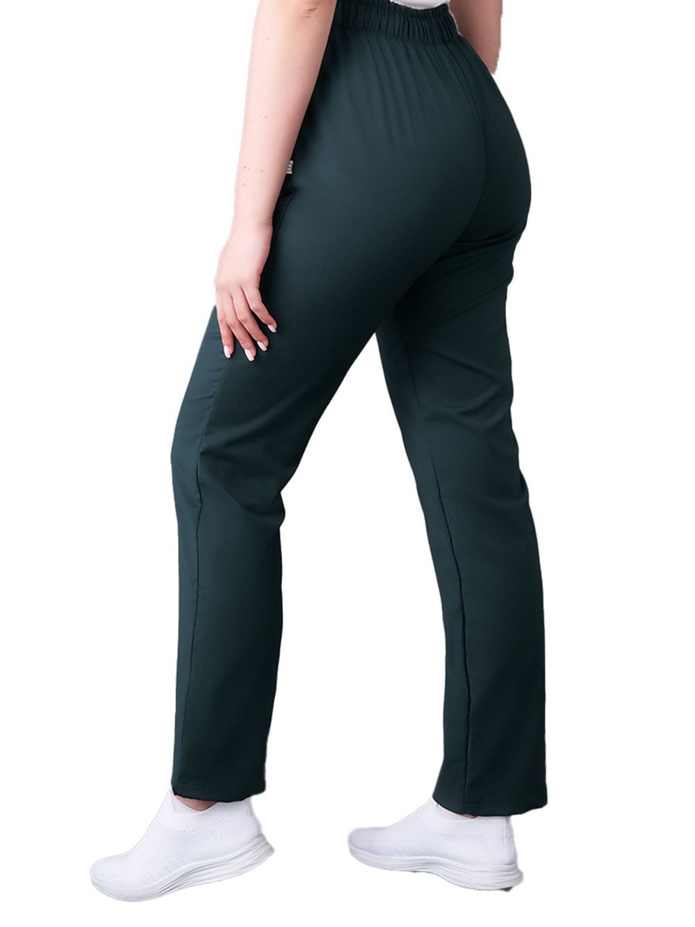 Брюки медицинские женские Тезис TZ315, на резинке со шнурком, черный, 44