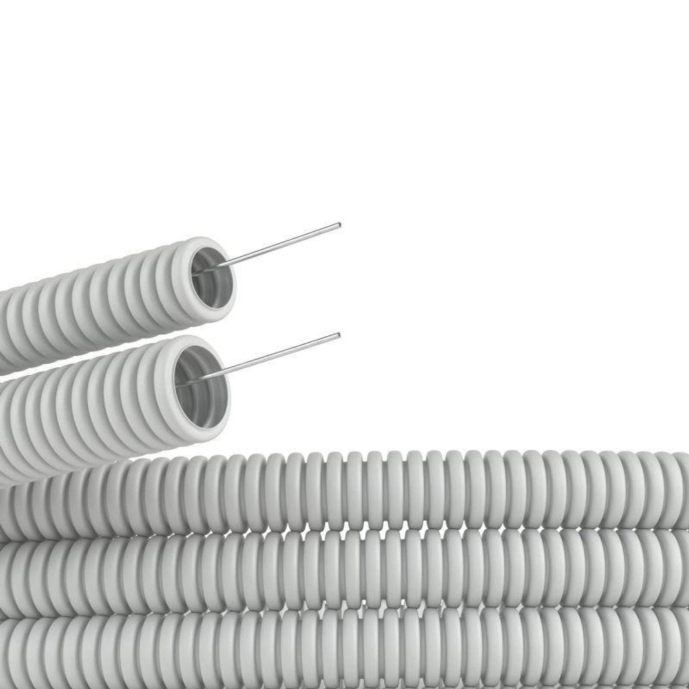 ГОФРА  ПВХ  Серый  20  (100м)  ДКС