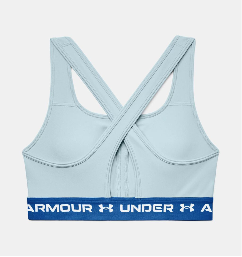 ТОП теннисный Under Armour Crossback Mid Bra - небесный