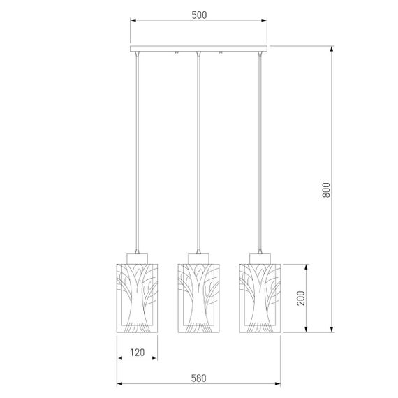 Подвесной светильник Eurosvet 50001/3 хром