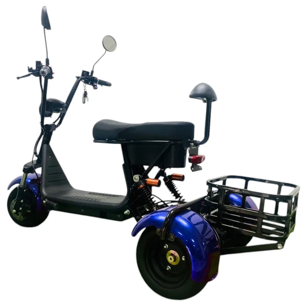 Электроскутер Citycoco GT X3 Pro Trike Mini Синий