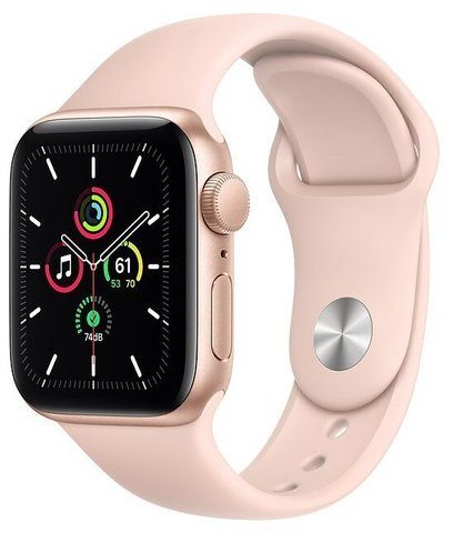 Часы Apple Watch SE GPS 40mm Aluminum Case with Sport Band Золотистый/розовый песок (MYDN2RU/A)