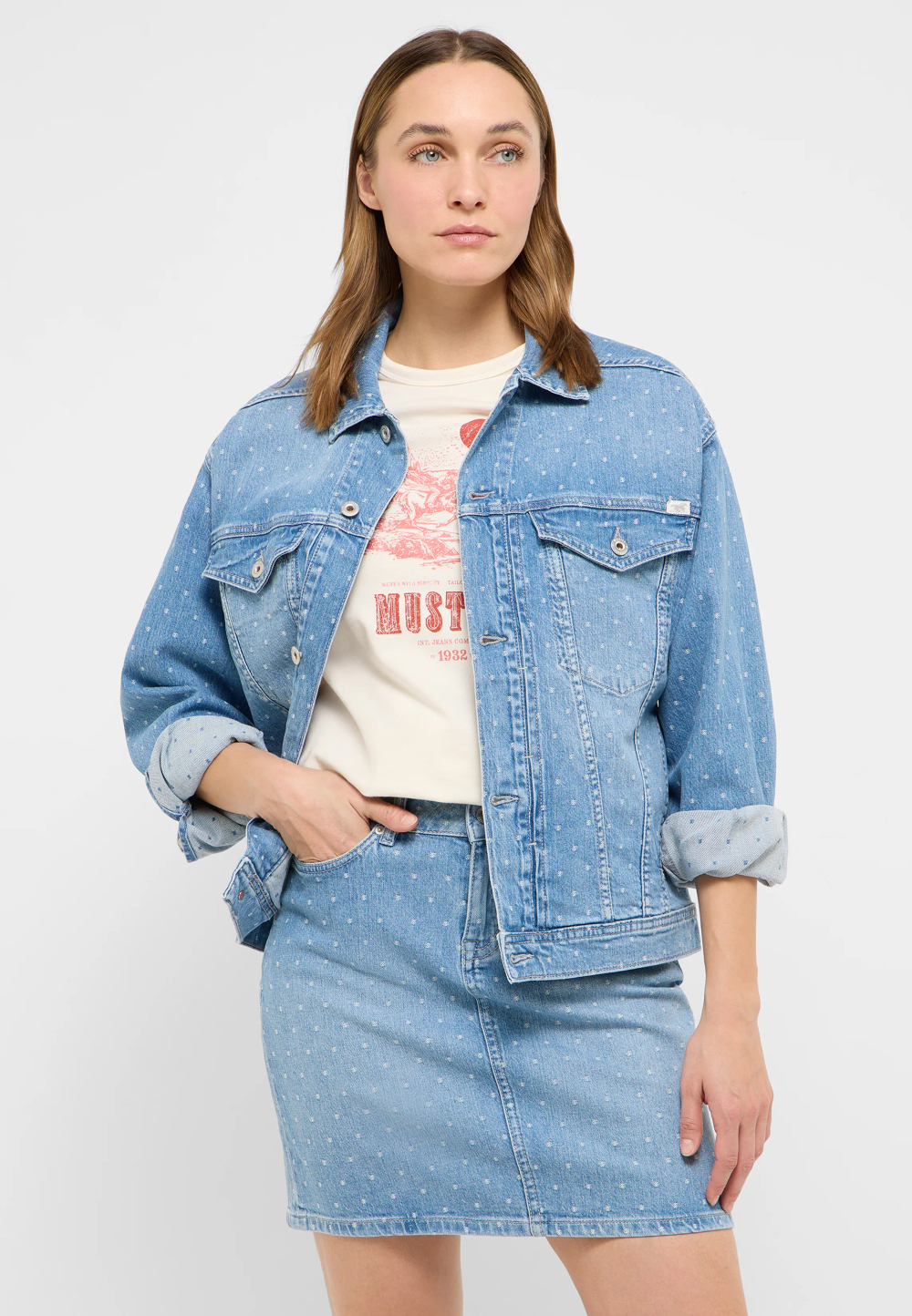 Куртка джинсовая женская MUSTANG Style Arcata Boyfriend Jacket